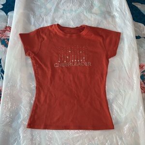 Dark Orange “cheerleader” shirt